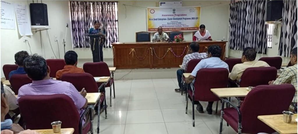 Awareness programme with speaker at the podium